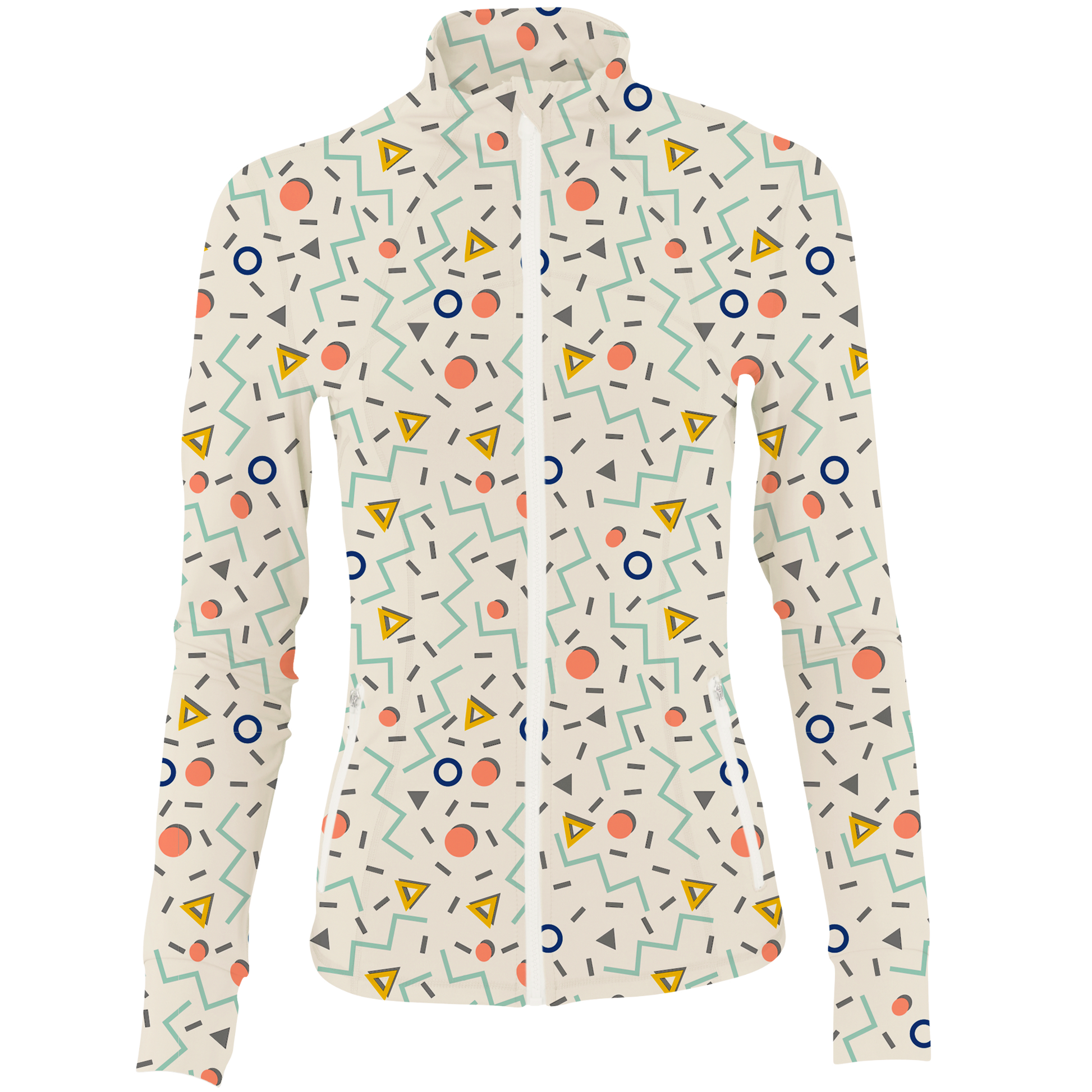 Golf Fresh Prints Women's Full Zip-Ivory