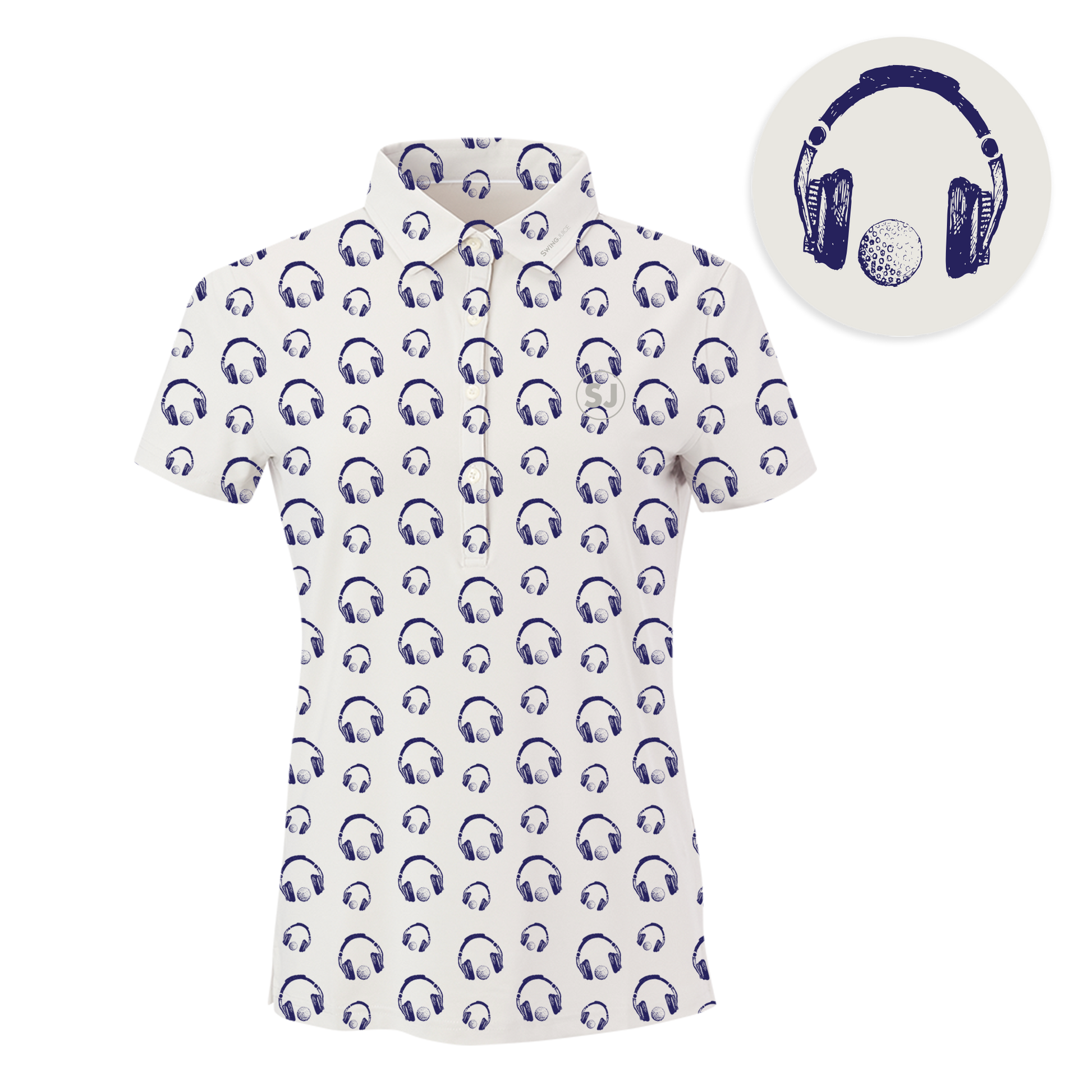 Golf & Hip Hop Women's Polo-Cloud
