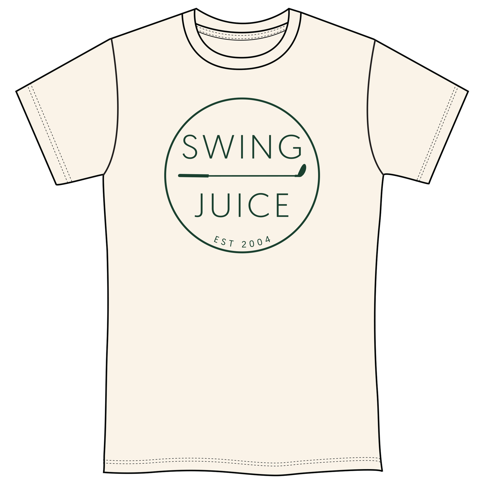 Golf Retro Unisex T-Shirt Natural-Natural