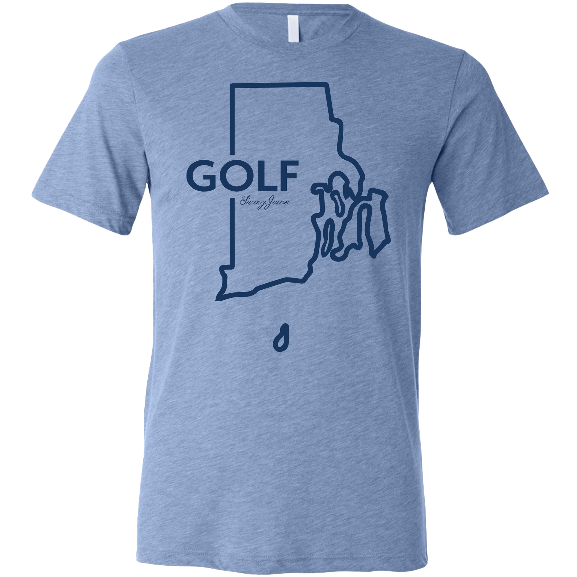 Golf Rhode Island Unisex T-Shirt-Blue