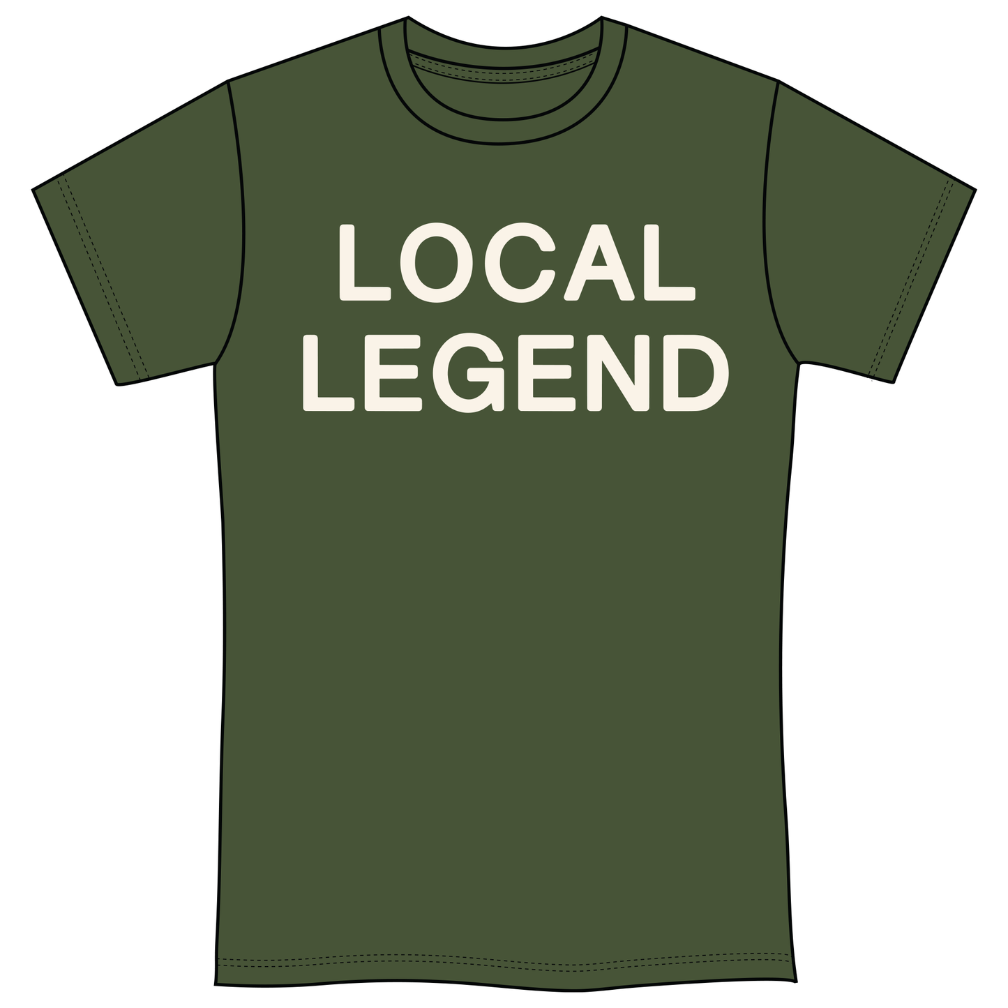 Golf Local Legend Unisex T-Shirt-Military Green