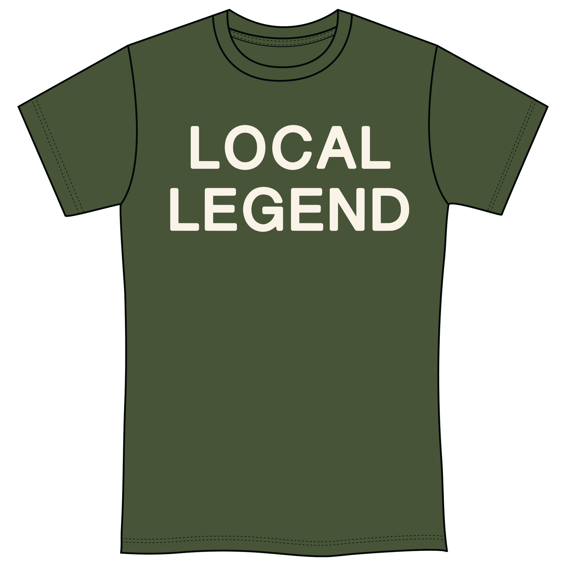 Golf Local Legend Unisex T-Shirt-Military Green
