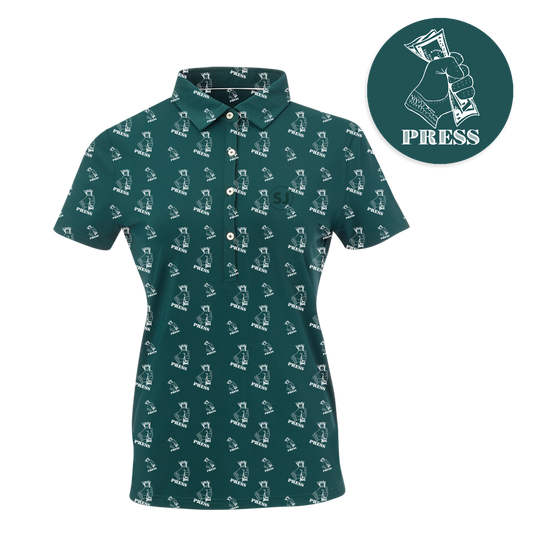 Golf Press Women's Polo-Pine