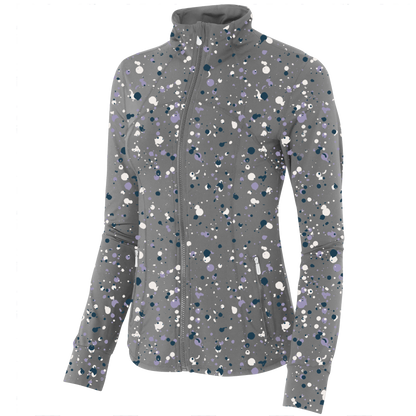 Golf Splatter Women's Full Zip-Cool Grey