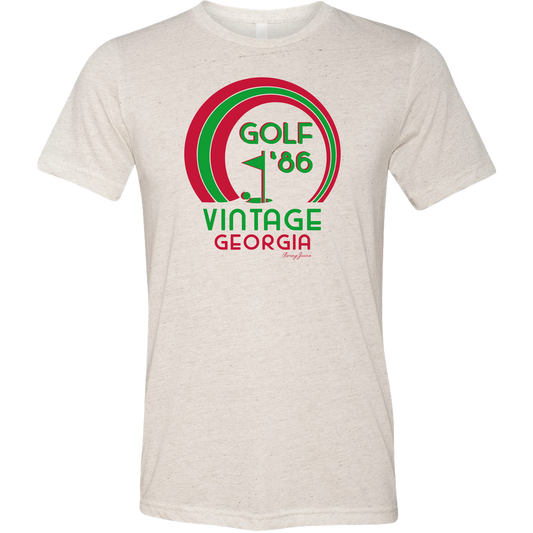Golf Vintage 86 Unisex T-Shirt-Oatmeal