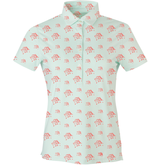 Golf & Tacos Women's Polo - Blank Left Chest-Mist