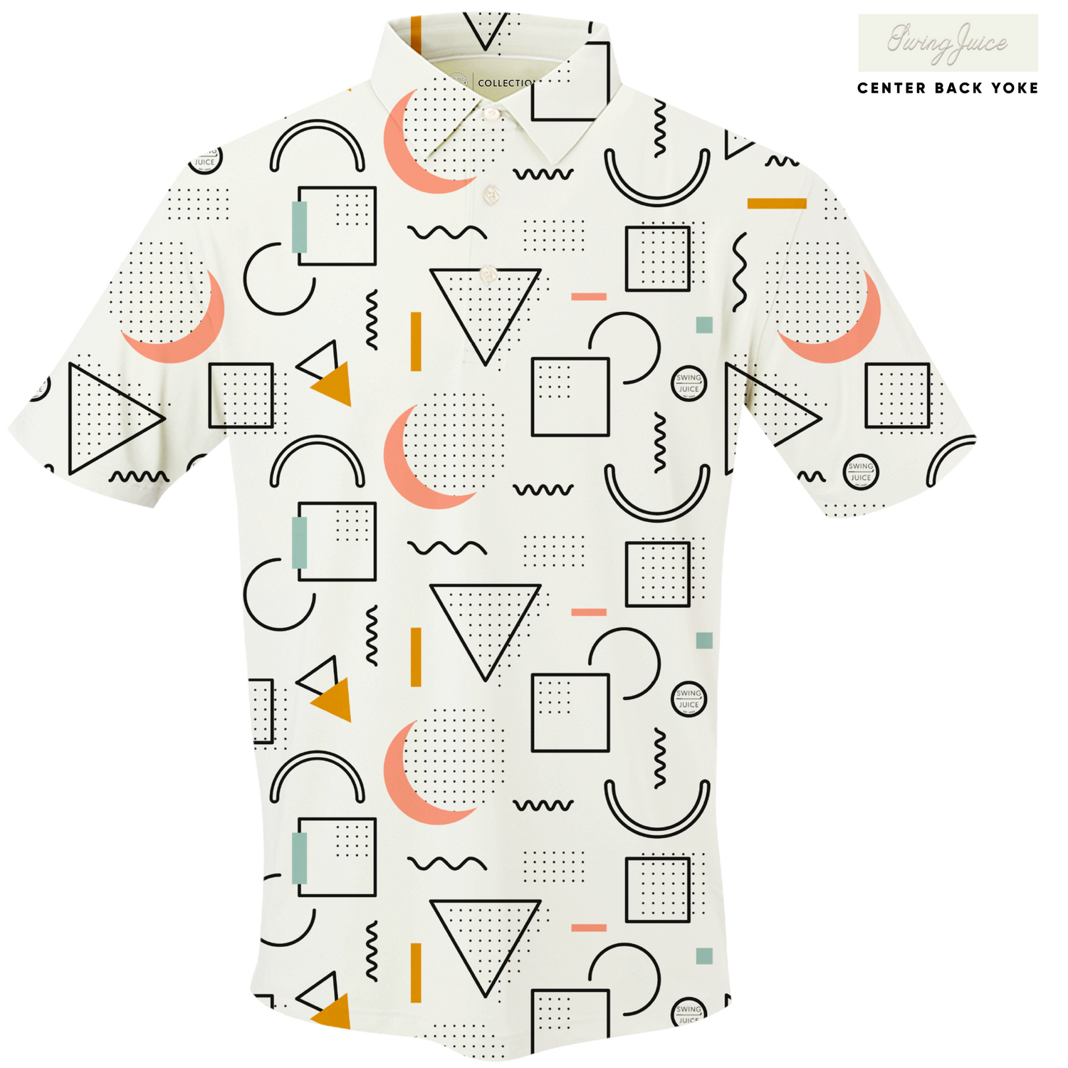 Golf 90's Golf Men's Polo - Blank Left Chest-Ivory