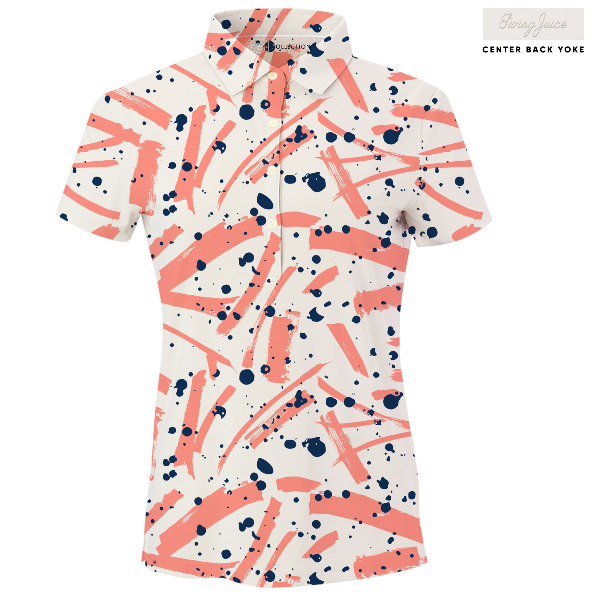 Golf Pollock Women's Polo - Blank Left Chest-Ivory