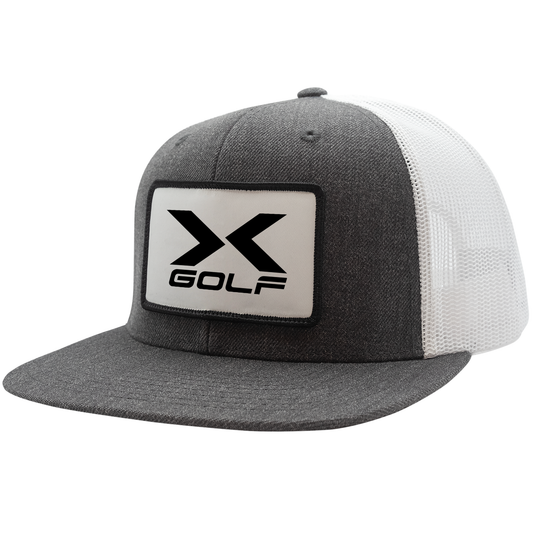X-Golf Logo Unisex Trucker Hat-Light Blue